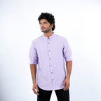 Mandarin Collar - Linen Shirt - Snipes