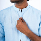 Mandarin Collar - Linen Shirt - Snipes