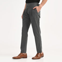 Pleated High-Waist Formal Trousers