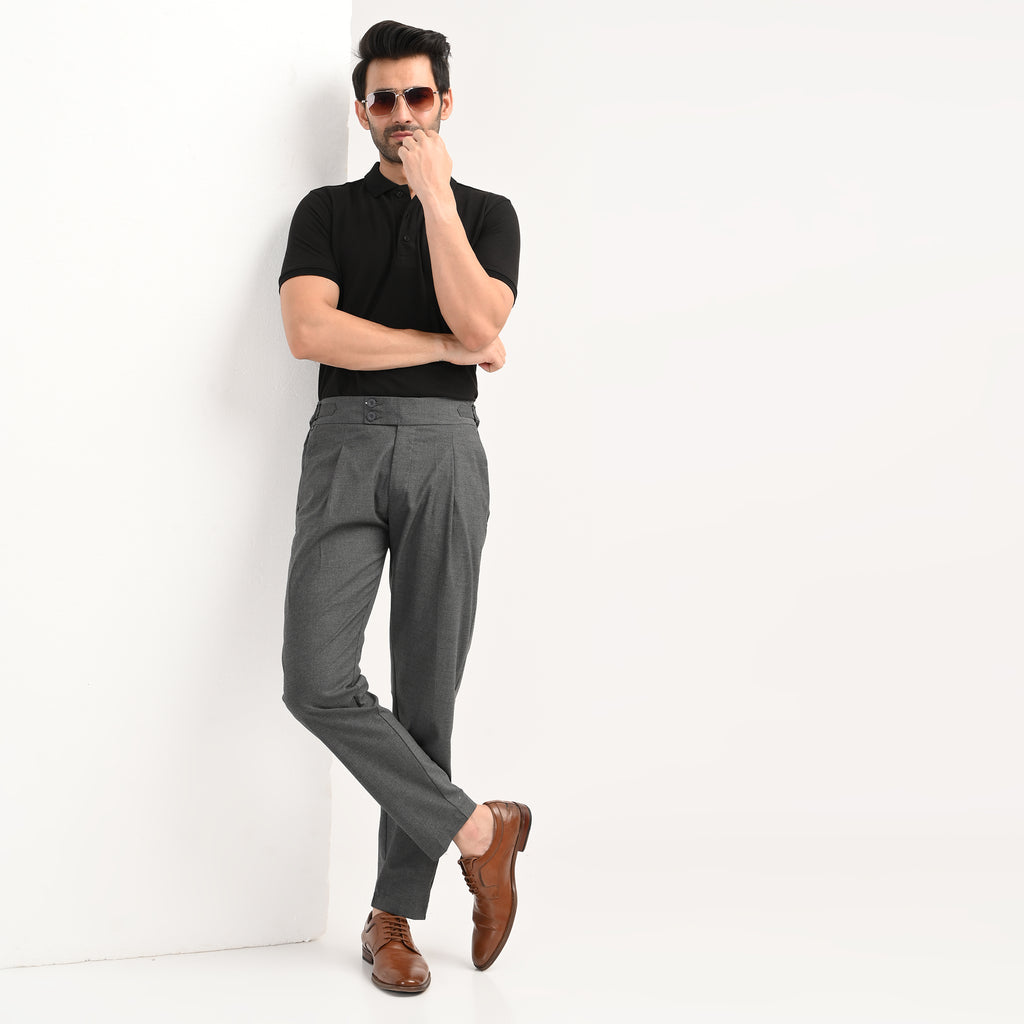 Pleated High-Waist Formal Trousers - Snipes