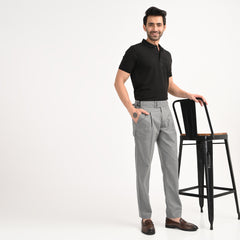 Pleated High-Waist Formal Trousers