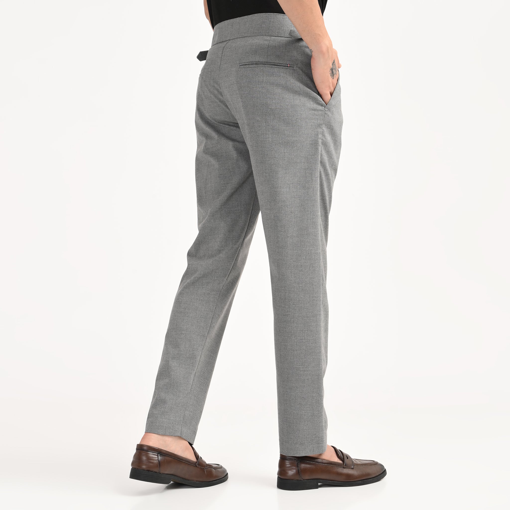 Pleated High-Waist Formal Trousers - Snipes