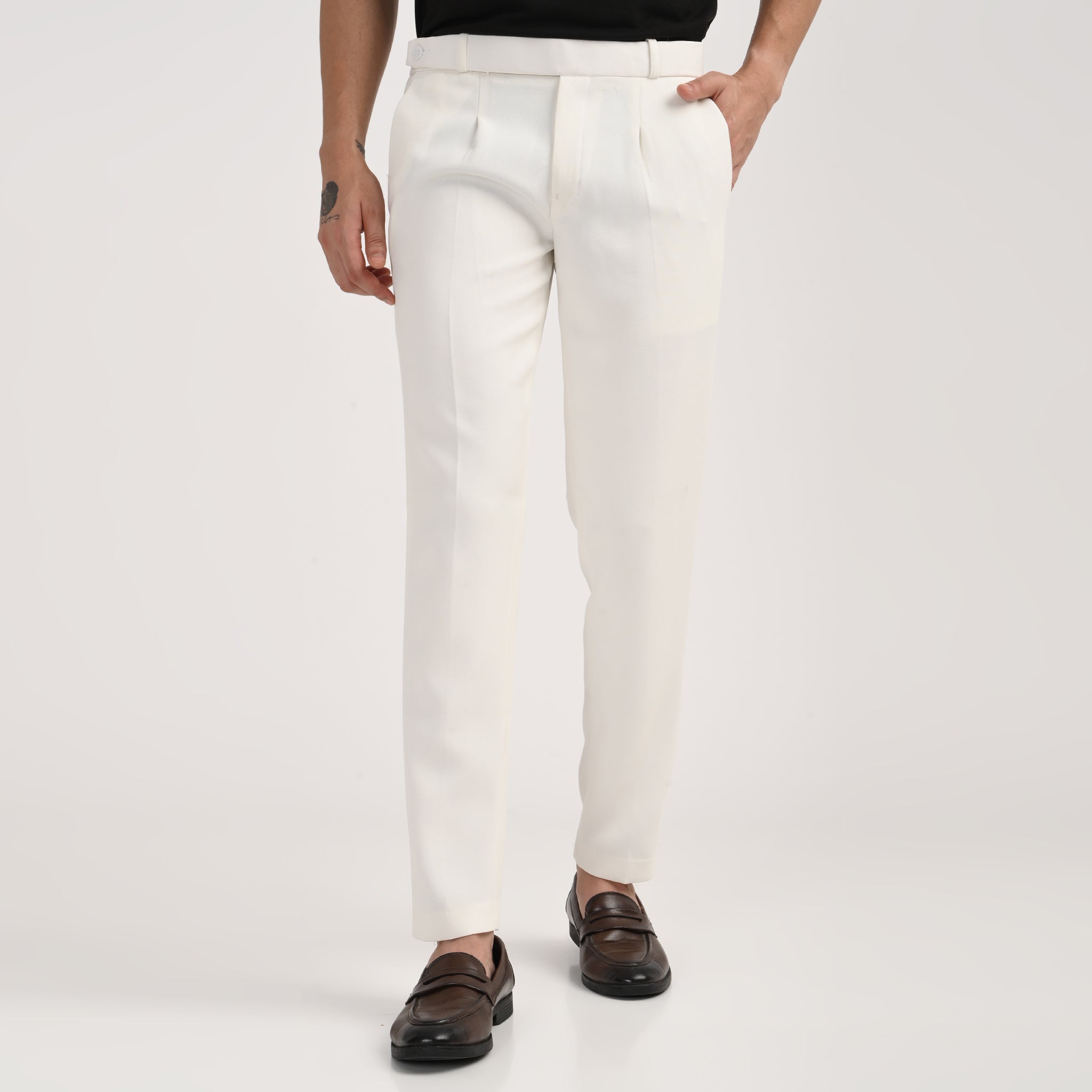 Tailored Formal Pleated Trousers for Men - Snipes