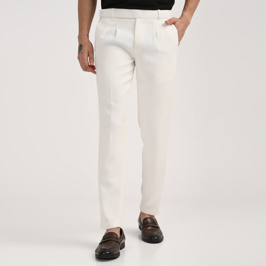 Tailored Formal Pleated Trousers for Men