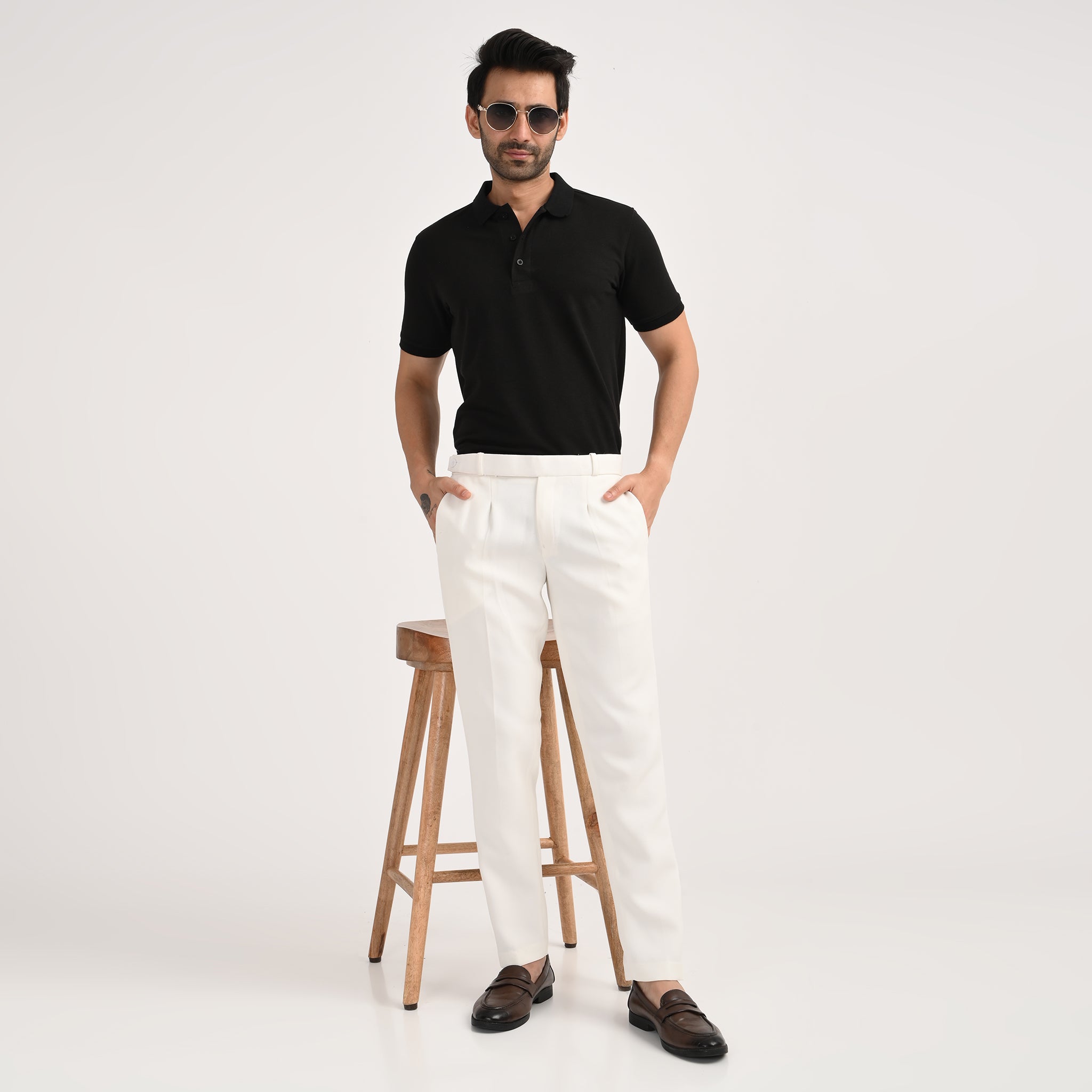 Tailored Formal Pleated Trousers for Men - Snipes