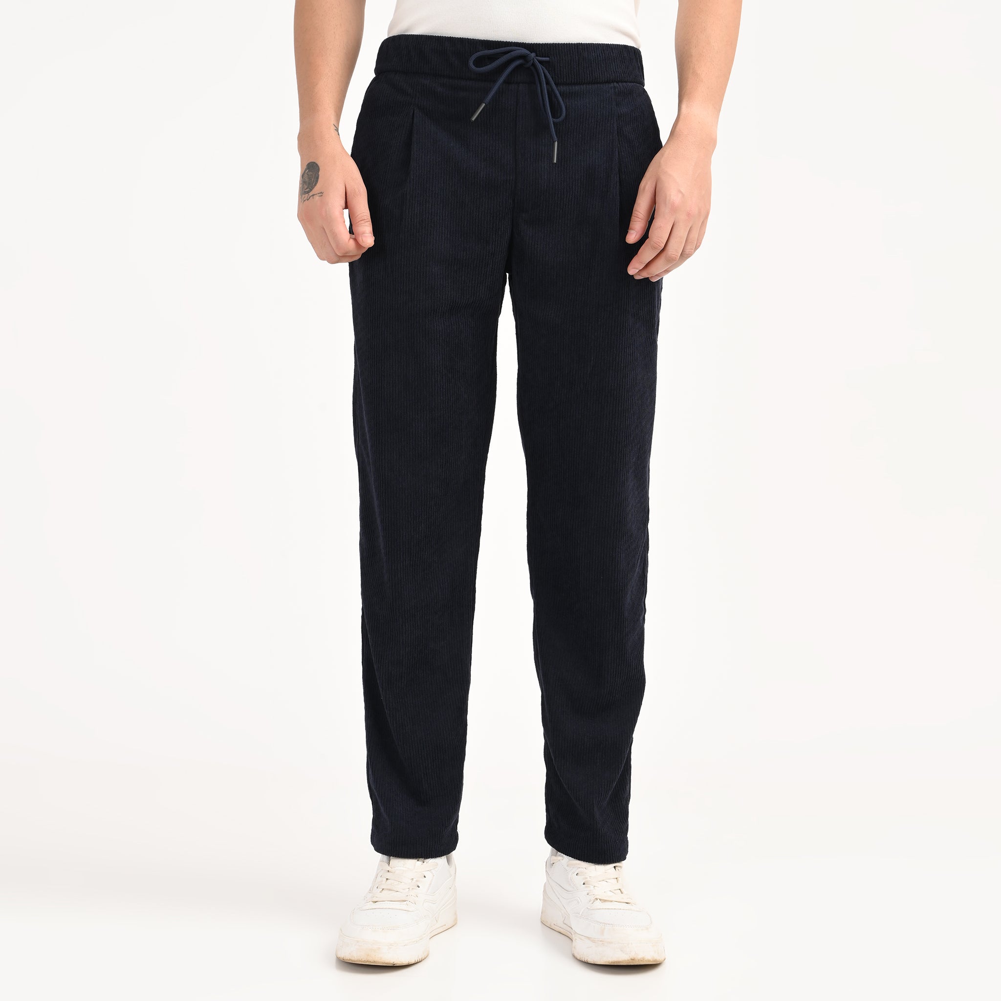 Corduroy Drawstring Casual Trousers - Snipes