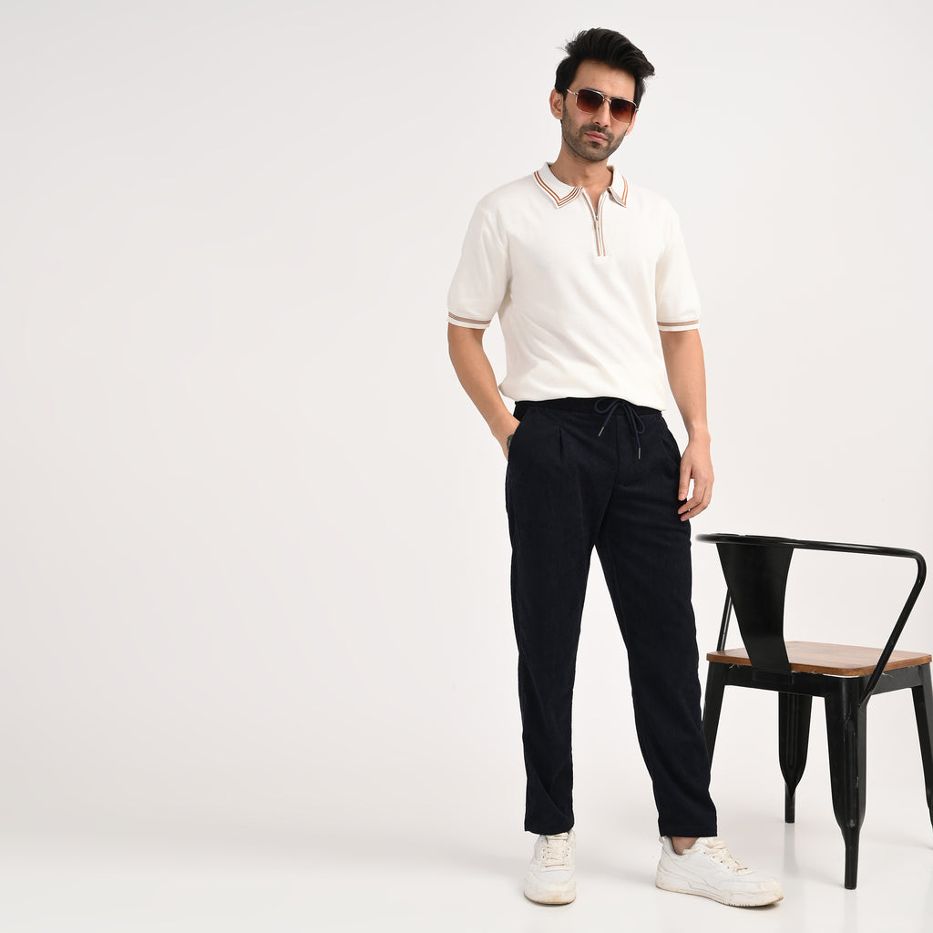 Corduroy Drawstring Casual Trousers - Snipes