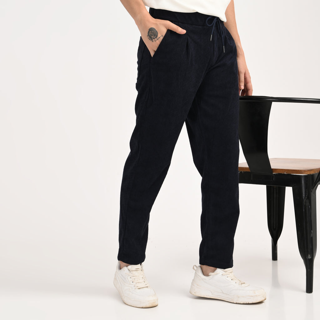 Corduroy Drawstring Casual Trousers - Snipes