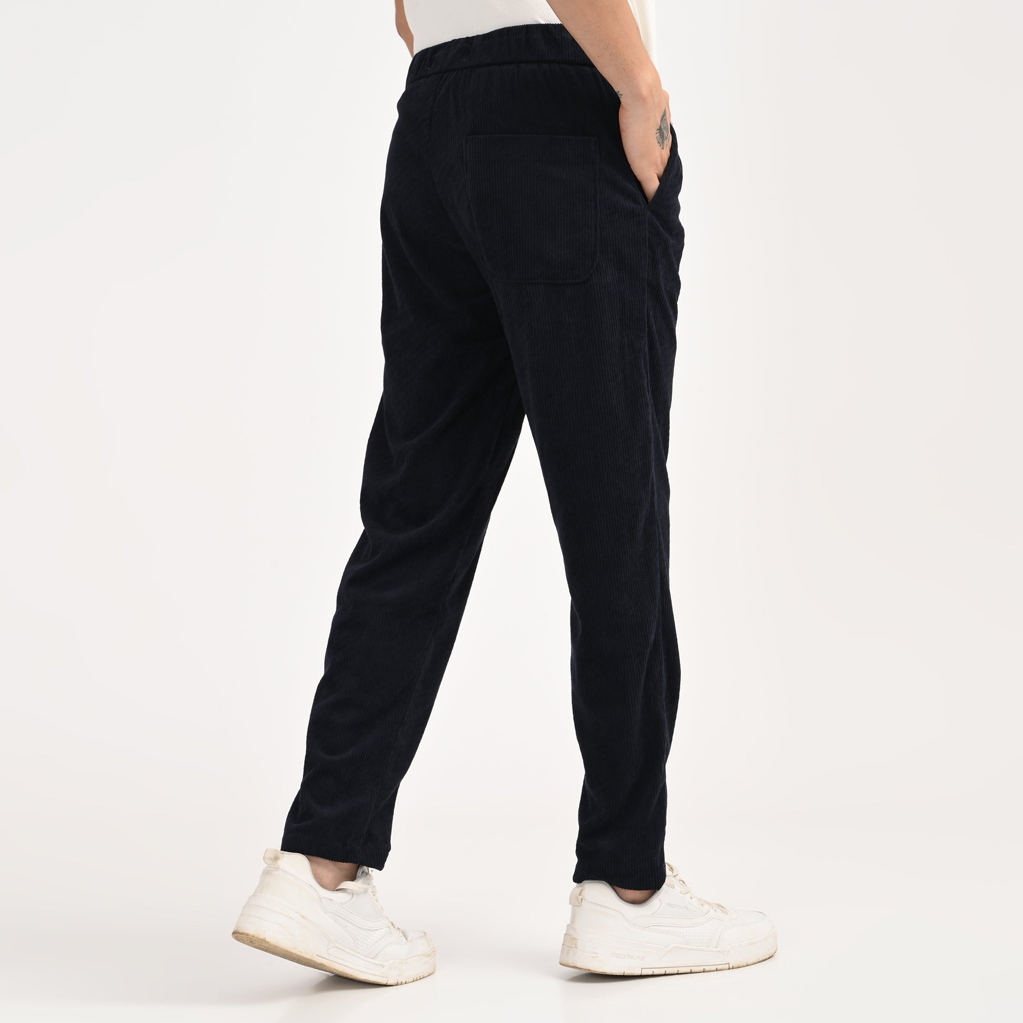 Corduroy Drawstring Casual Trousers - Snipes