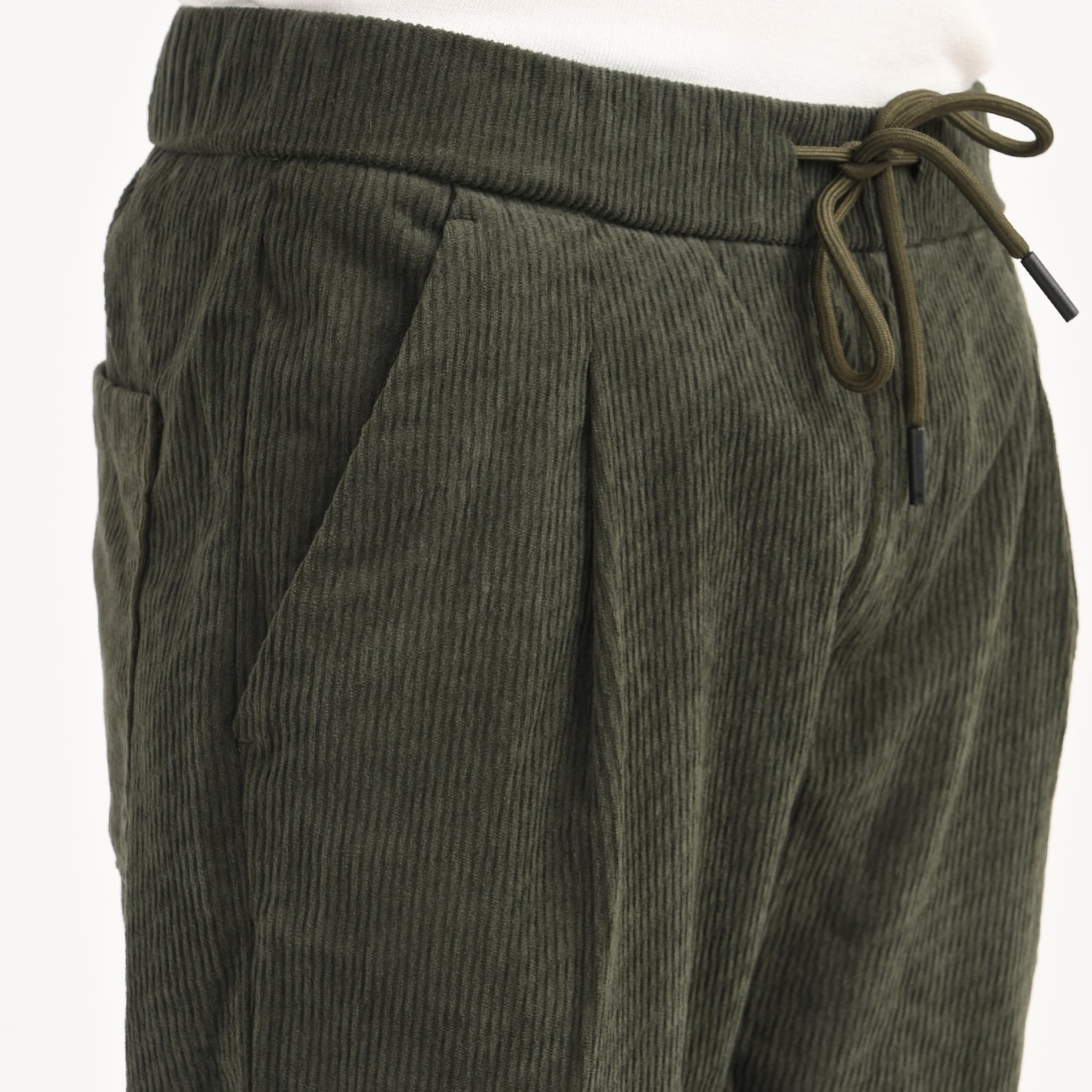 Corduroy Drawstring Casual Trousers - Snipes
