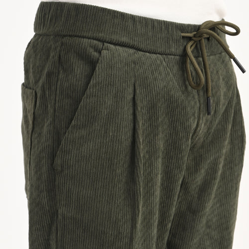 Corduroy Drawstring Casual Trousers - Snipes
