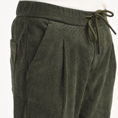 Corduroy Drawstring Casual Trousers