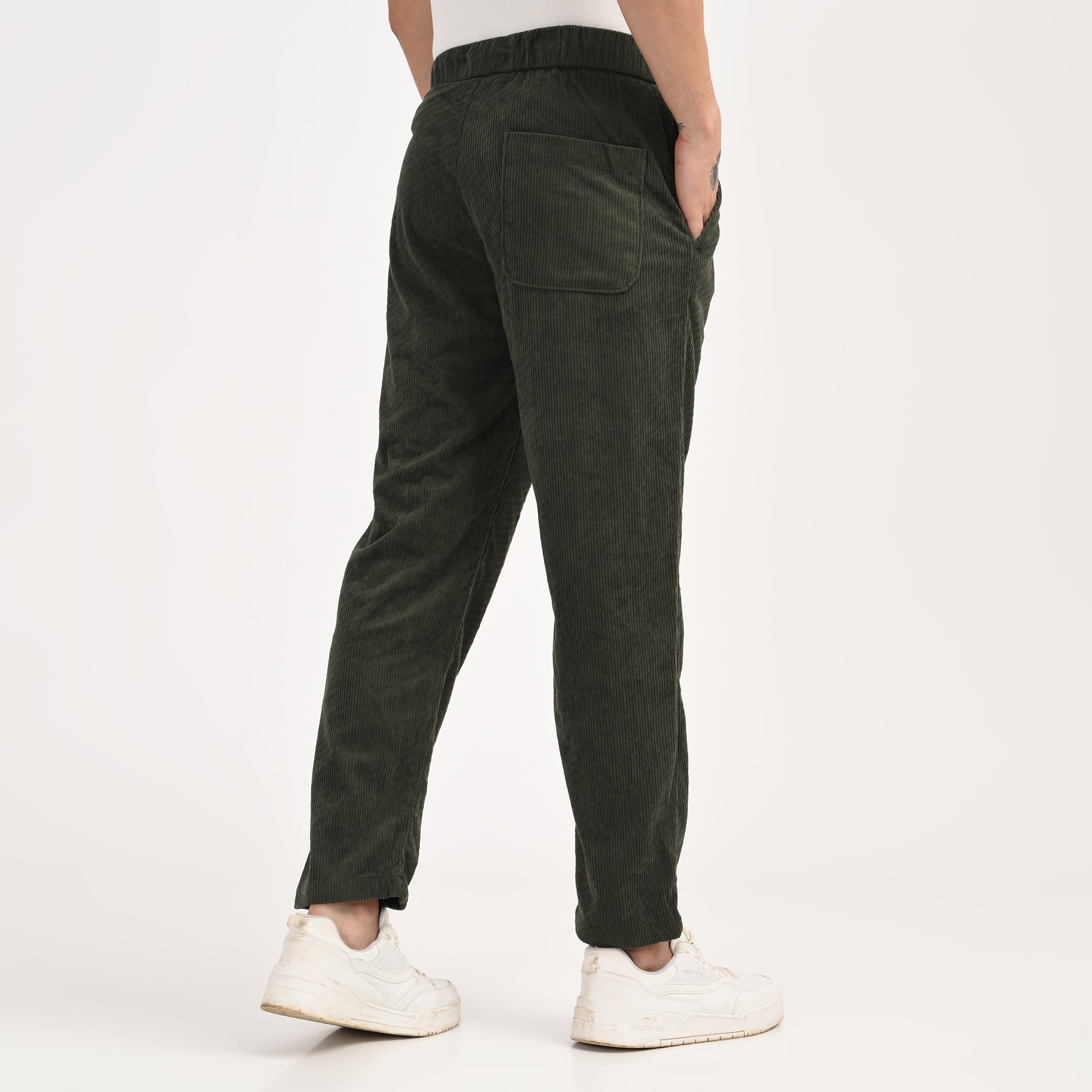 Corduroy Drawstring Casual Trousers - Snipes