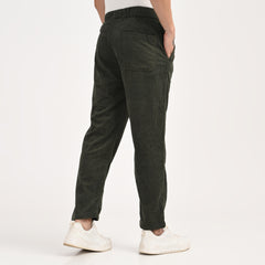 Corduroy Drawstring Casual Trousers