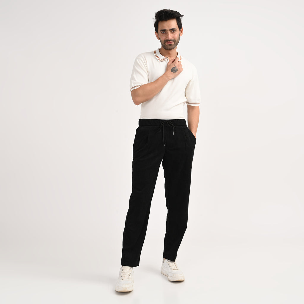 Corduroy Drawstring Casual Trousers - Snipes