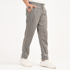 Corduroy Drawstring Casual Trousers