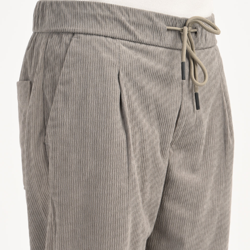 Corduroy Drawstring Casual Trousers - Snipes