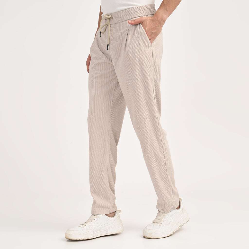 Corduroy Drawstring Casual Trousers - Snipes