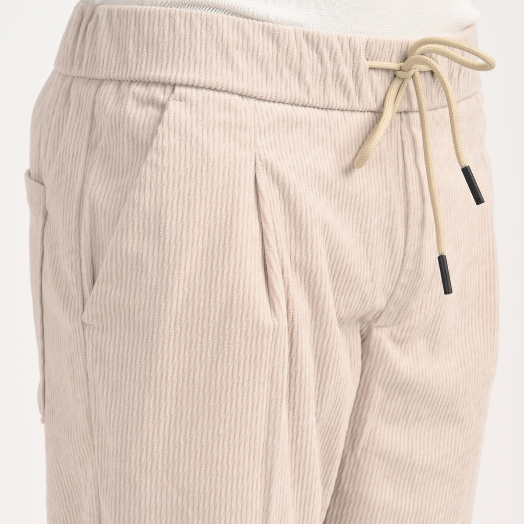 Corduroy Drawstring Casual Trousers - Snipes