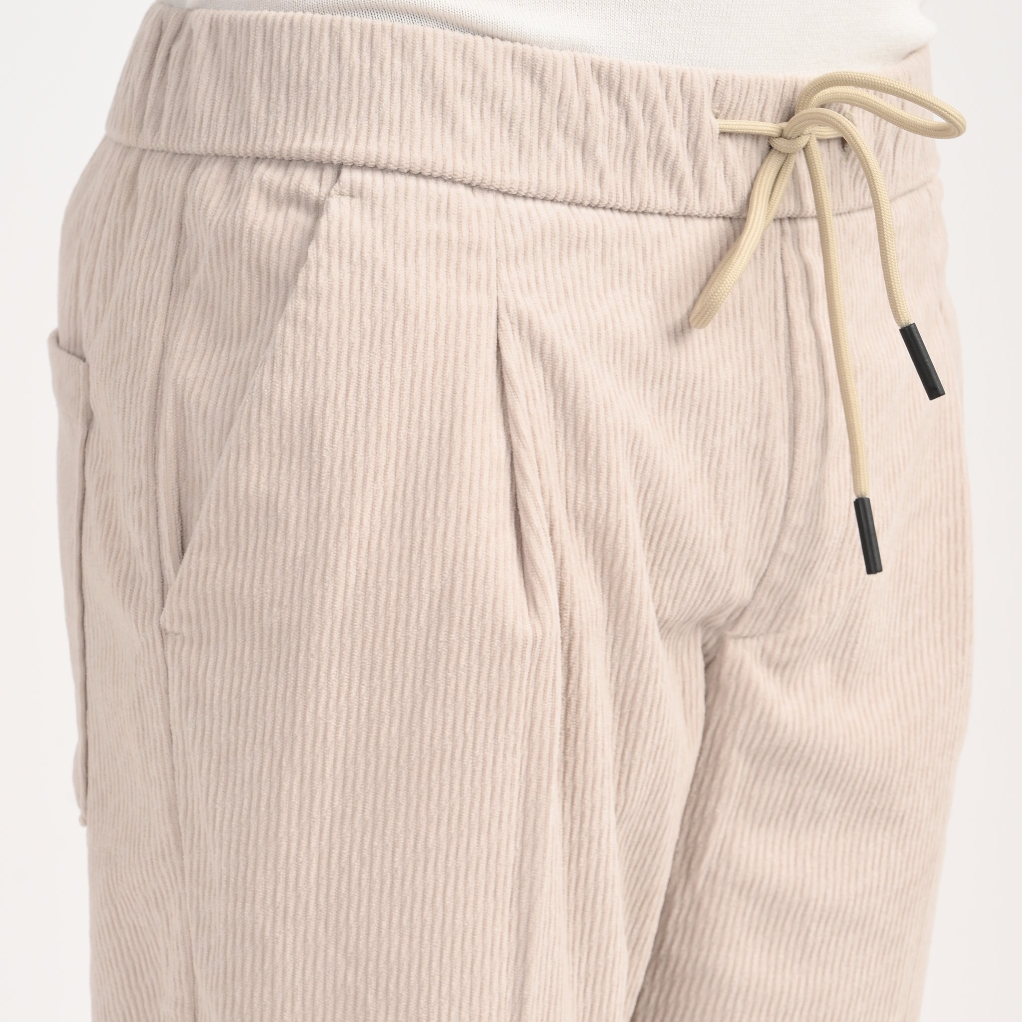 Corduroy Drawstring Casual Trousers - Snipes