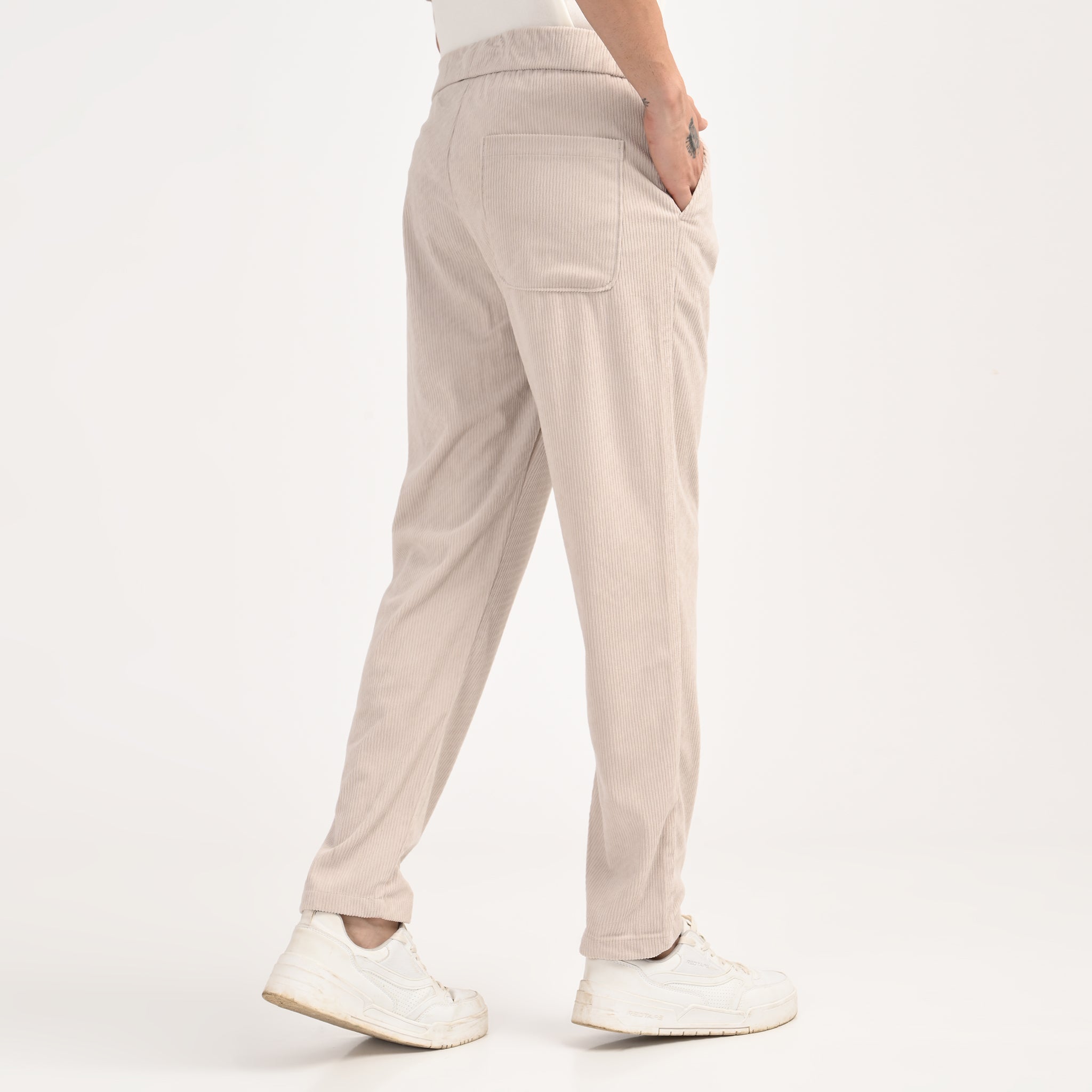 Corduroy Drawstring Casual Trousers - Snipes