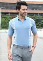 Geometric Stripe T-Shirt - Blue - Snipes