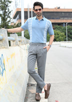 Geometric Stripe T-Shirt - Blue - Snipes