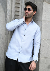Blue Pinstripe Long Sleeve Shirt