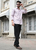 Maroon Pinstripe Long Sleeve Shirt - Snipes