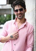 Pink Pinstripe Long Sleeve Shirt - Snipes