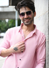 Pink Pinstripe Long Sleeve Shirt