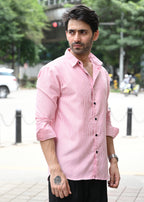 Pink Pinstripe Long Sleeve Shirt - Snipes