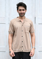 Sandal Contrast Stitch Button-Up Shirt - Snipes