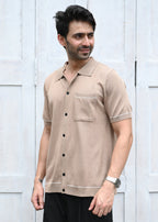 Sandal Contrast Stitch Button-Up Shirt - Snipes