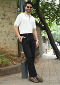 Half Sleeve Polo Zip T-Shirt - White - Snipes