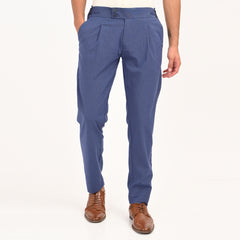 Pleated High-Waist Formal Trousers