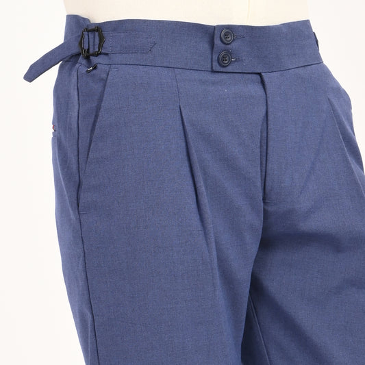 Pleated High-Waist Formal Trousers