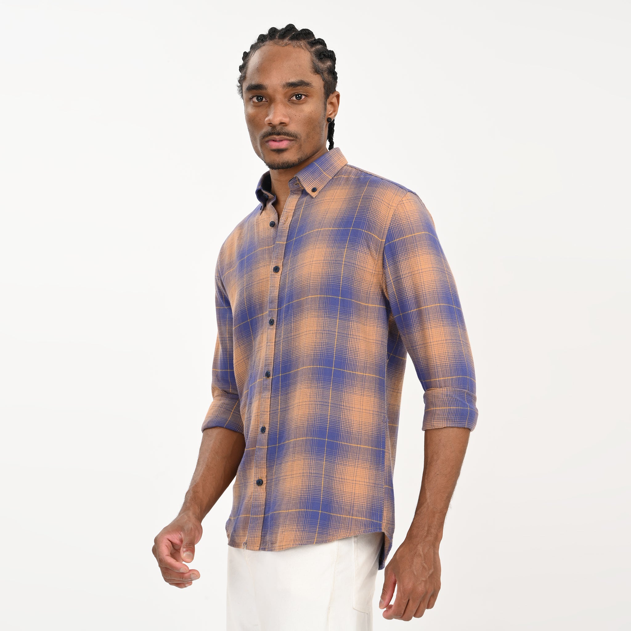 Checkered Flannel Casual Shirt for Men - Snipes
