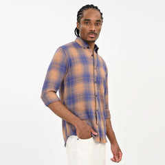 Checkered Flannel Casual Shirt for Men