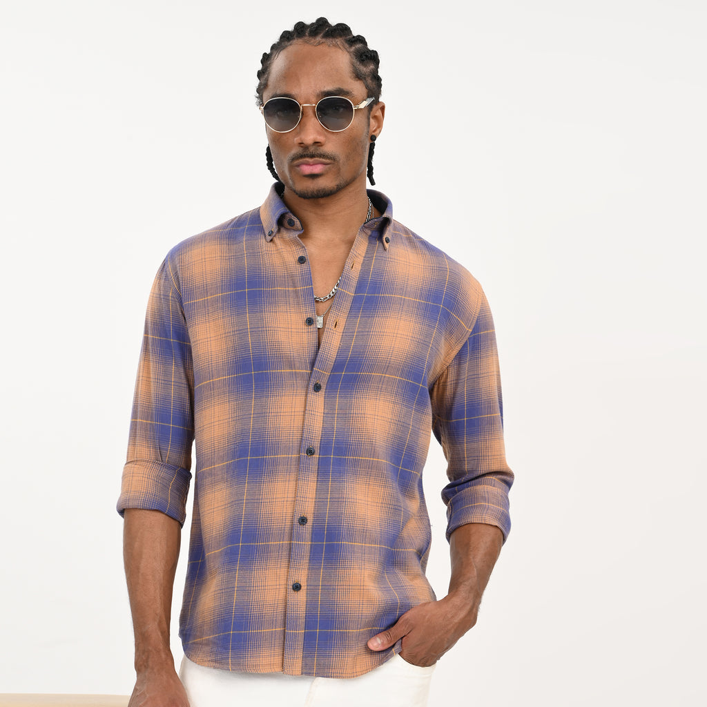 Checkered Flannel Casual Shirt for Men - Snipes