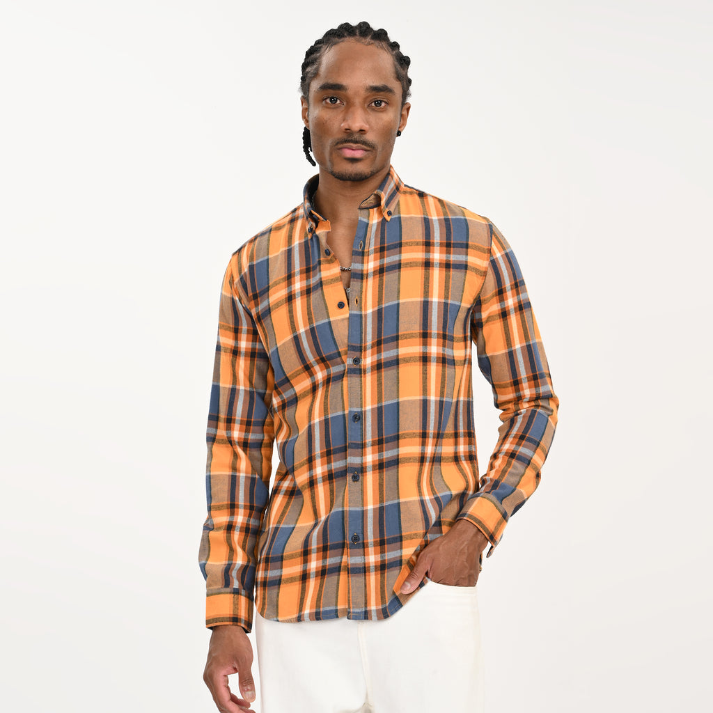 Checkered Flannel Casual Shirt for Men - Snipes
