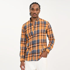 Checkered Flannel Casual Shirt for Men