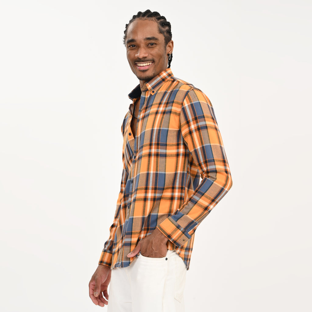 Checkered Flannel Casual Shirt for Men - Snipes