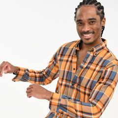 Checkered Flannel Casual Shirt for Men