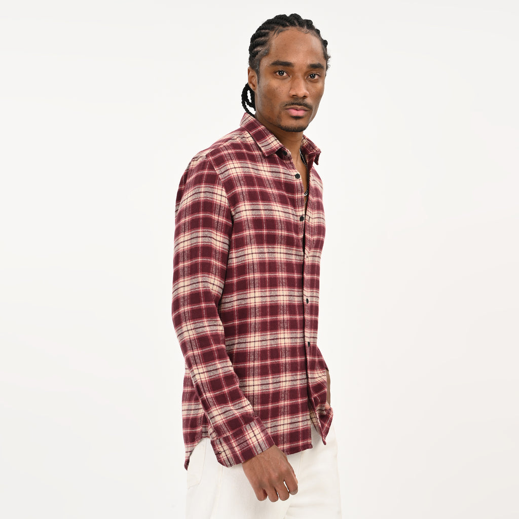 Men’s Checkered Casual Flannel Shirt - Snipes