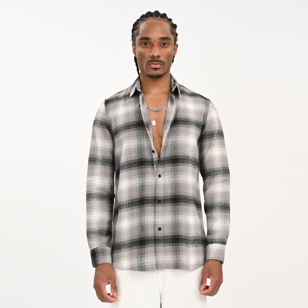 Men’s Checkered Casual Flannel Shirt - Snipes