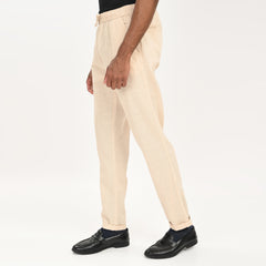 Casual Linen Drawstring Trousers for Men