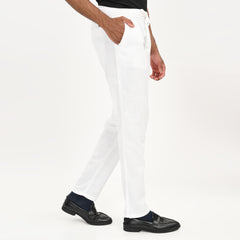 Casual Linen Drawstring Trousers for Men
