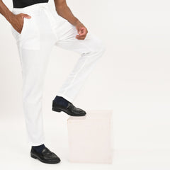 Casual Linen Drawstring Trousers for Men