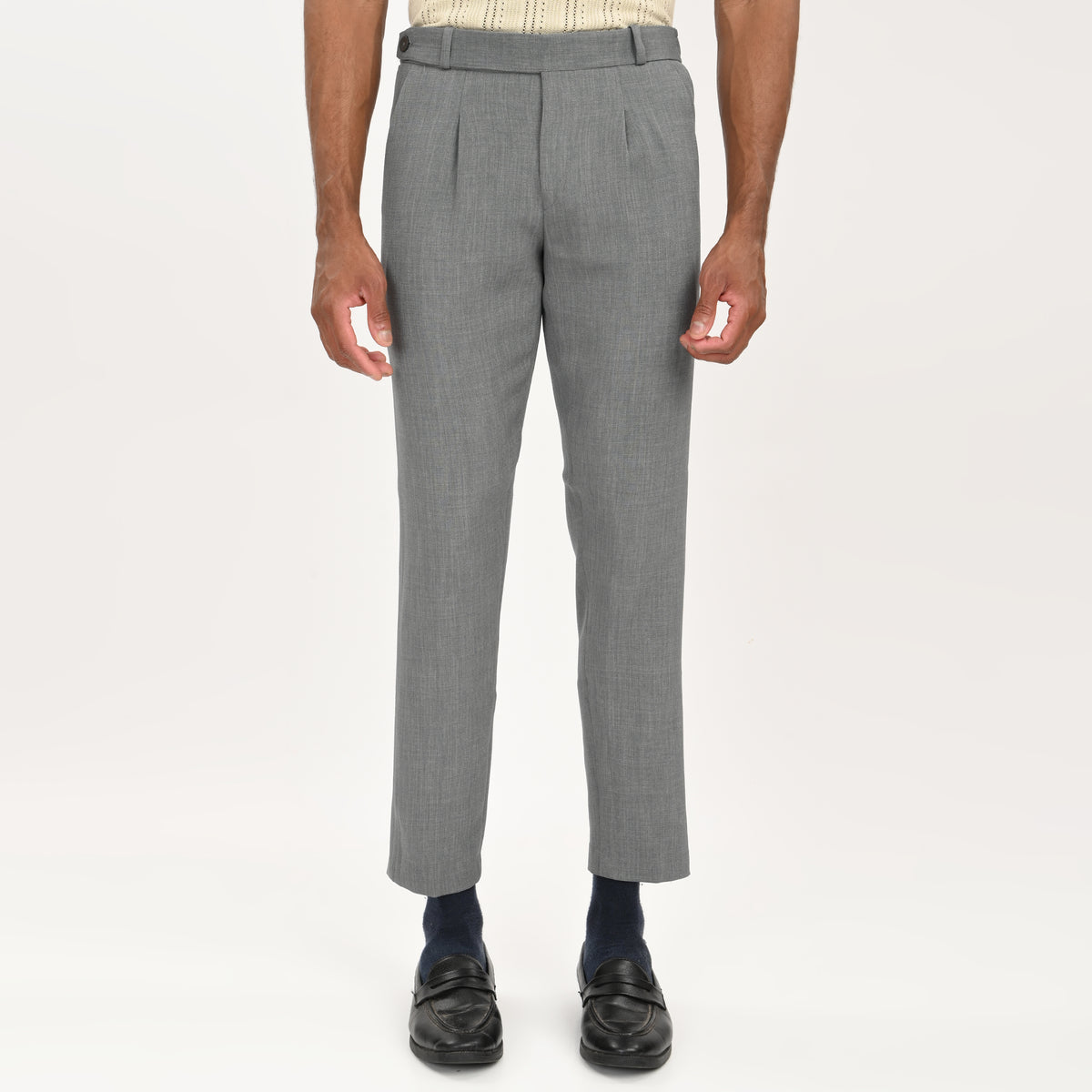 Tailored Formal Pleated Trousers for Men